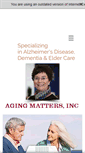 Mobile Screenshot of agingmattersinc.com